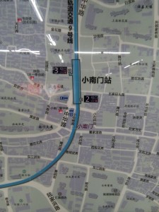 小南門駅周辺図（出入り口）