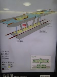迪士尼駅構内図
