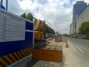 建設が始まった上海のBRT