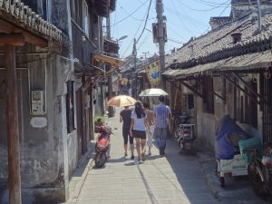 楓涇の路地の風景