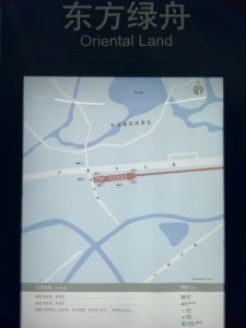 東方緑舟駅周辺図（出入り口）