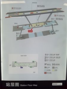 朱家角駅構内図