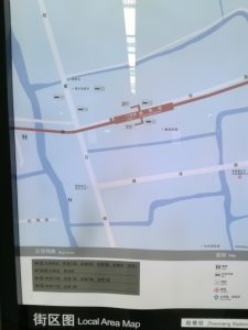 趙巷駅周辺図（出入り口）