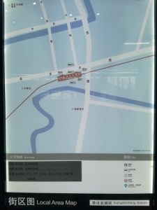 徐涇北城駅周辺図（出入り口）