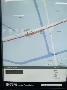 徐盈路駅周辺図（出入り口）
