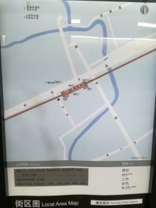 蟠龍路駅周辺図(出入り口)