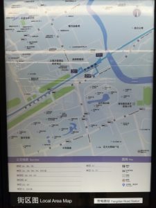 芳甸路駅周辺図(出入り口)