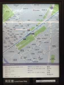 台児庄路駅周辺図（出入り口）