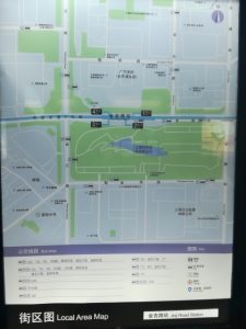 金吉路駅周辺図（出入り口）