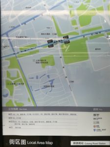 顧唐路駅周辺図(出入り口)