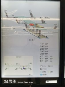 曹路駅構内図