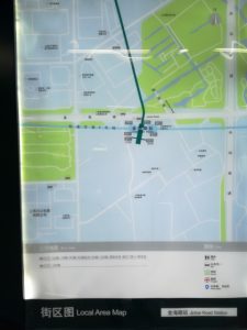 金海路駅周辺図（出入り口）