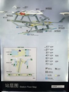 金海路駅構内図