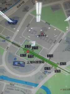 上海科技館駅周辺図（出入口）