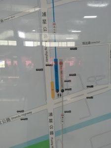 瀋杜公路駅周辺図（出入り口）