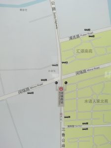 閔瑞路駅周辺図（出入り口）