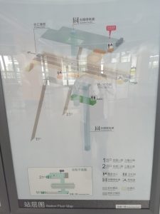 東城一路駅構内図