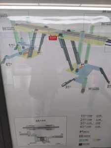 江川路駅構内図
