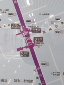西渡駅周辺図(出入り口)