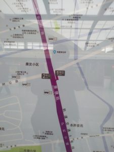 蕭塘駅周辺図(出入り口)
