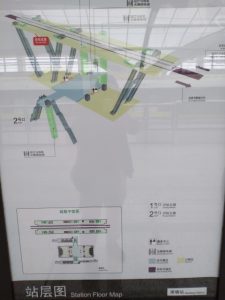 蕭塘駅構内図
