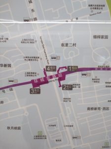 環城東路駅周辺図（出入り口）