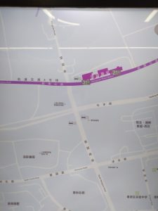 望園路駅周辺図（出入り口）