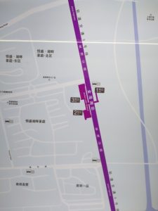 金海湖駅周辺図（出入り口）