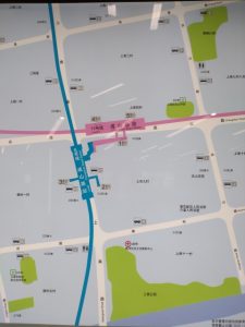 成山路駅周辺図(出入り口)