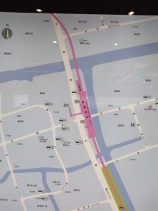 陳春路駅周辺図(出入り口)