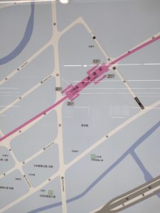 学林路駅周辺図（出入り口）