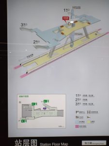 張江路駅構内図