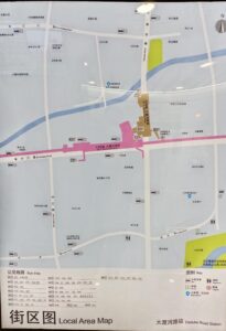 大渡河路駅周辺図（出入口）