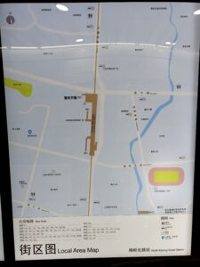 梅嶺北路駅周辺図(出入口)