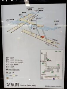 銅川路駅構内図