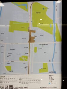 銅川路駅周辺図（出入口）