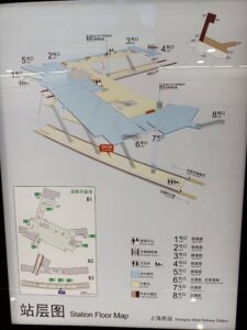 上海西站駅構内図