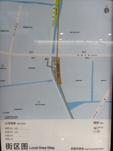 武威東路駅周辺図（出入口）