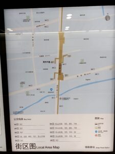 錦秋路駅周辺図（出入口）