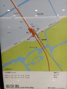 顧村公園駅周辺図（出入口）