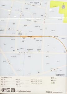 姚虹路駅周辺図（出入口）