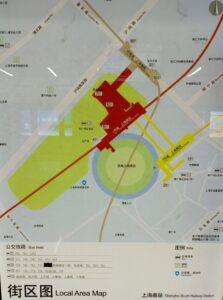 上海南站駅周辺図（出入口）