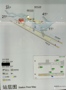 景洪路駅構内図