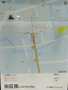景洪路駅周辺図（出入口）
