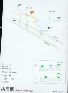 景西路駅構内図