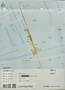 元江路駅周辺図（出入口）