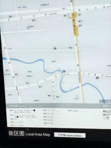 下沙駅周辺図（出入口）