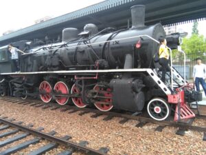 上海影視楽園の蒸気機関車